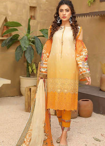 US-Based, Stitched & Ready to Ship! Available sizes listed below.   This branded 3-Piece Lawn is on sale for $35   Chikankari Beige-Yellow-Orange Gradient Kurta with Printed back, matching printed Chiffon Dupatta and cotton trousers. Prints from Aafreen by Riaz Arts. All items in this collection are 3-Piece Stunningly stitched suits, ready to ship! 
