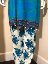 Load image into Gallery viewer, Blue 3-Piece Suit with Shawl Dupatta